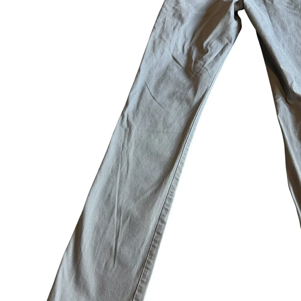 Taylor Stitch The Slim Chino Pants Grey Trousers Causal Office Size 30 Men's